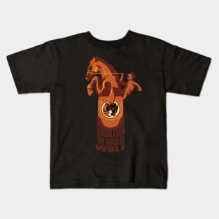 Bucking Bronco Vigor Design Kids T-Shirt